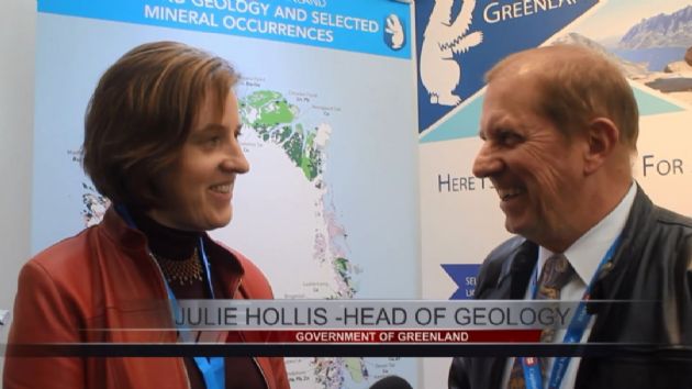 VIDEO: Julie Hollis (Greenland Dept Mineral Resources) is Interviewed by Tim Mckinnon at Mines and Money