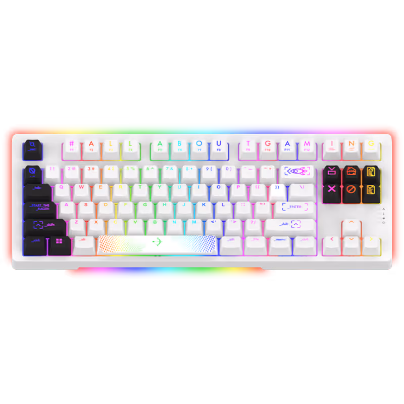 Clavier Gamer Filaire AQIRYS ALUDRA RGB - Blanc 5