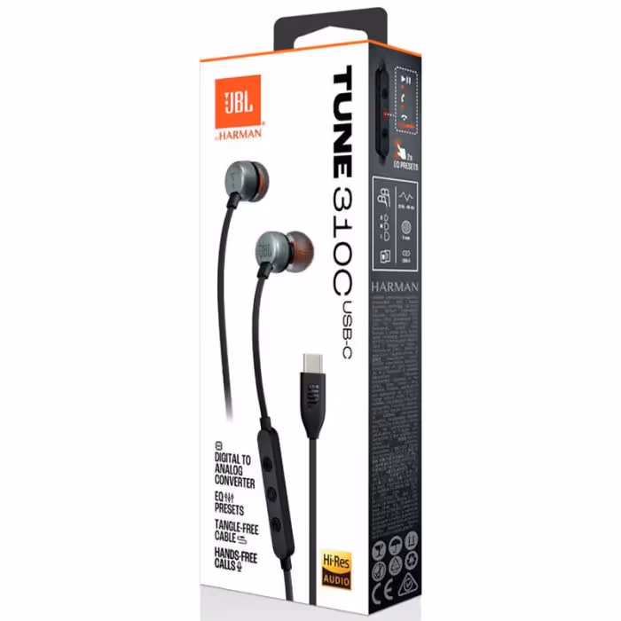Écouteur Filaire JBL T310C USB-C -Noir 6