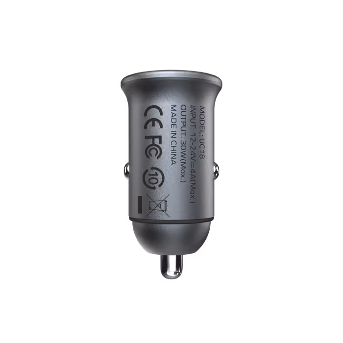 Chargeur de voiture Momax MoVe 2 ports 30W - Gris 5