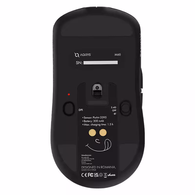 Souris Gaming Sans Fil AQYRYS M60 - Noir 5