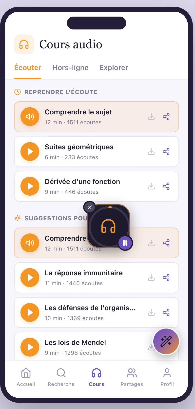 Q Learning — cours audio