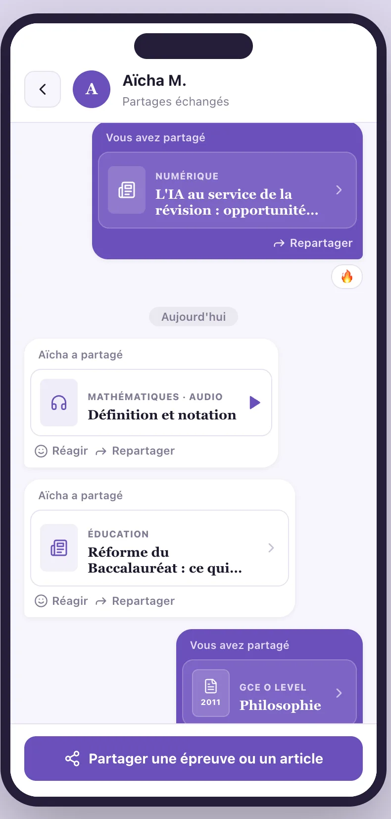 Q Learning — partages