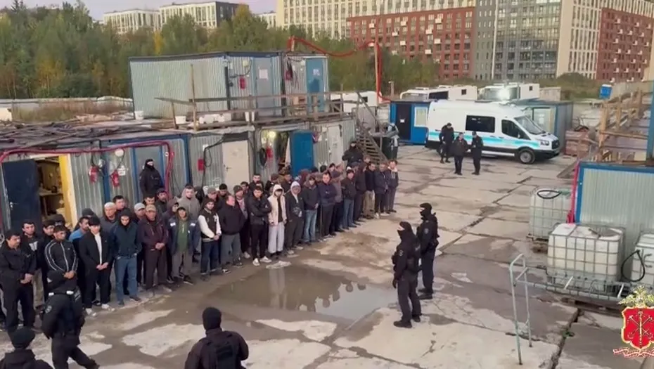 Sankt-Peterburgdagi qurilish maydonchalarida 617 kishi tekshirildi: 6 nafar migrant ushlandi
