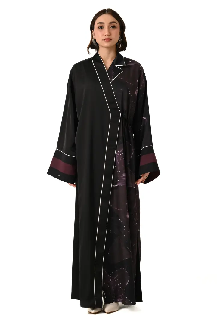 Midnight garden kimono
