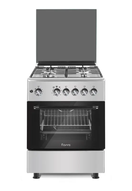 FERRE GAS COOKER 60X60 FULL SAFETYY F6TS40G2-HIXV FAN MADE IN CHINA ( 1 YEAR FULL WARRANTY )