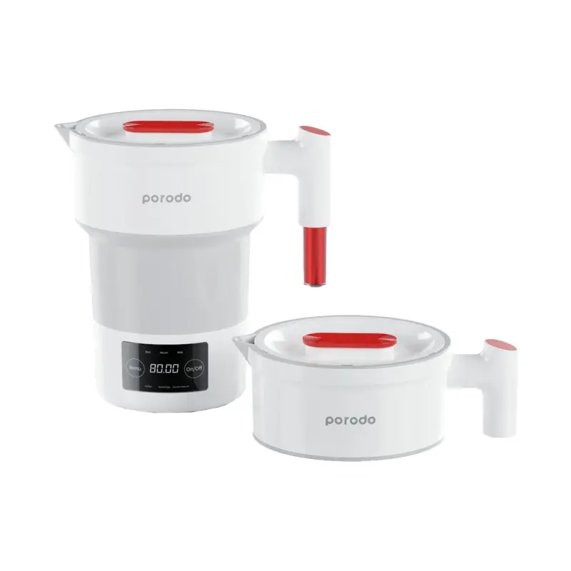 PORODO LIFESTYLE PORTABLE FOLDING ELECTRIC KETTLE - WHITE PDKTLD850WWH