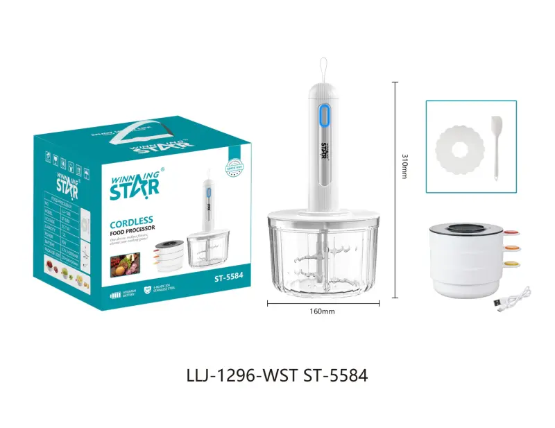 WINNING STAR WIRELESS CHOPPER 1.2L 80W ST-5584 MADE IN CHINA ( 1 YEAR FULL WARRANTY )
