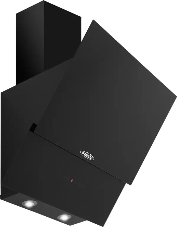 FREGO BI CHIMNEY 60 CM BLACK GLASS FCH 60DECO MADE IN TURKEY ( 1 YEAR FULL WARRANTY )