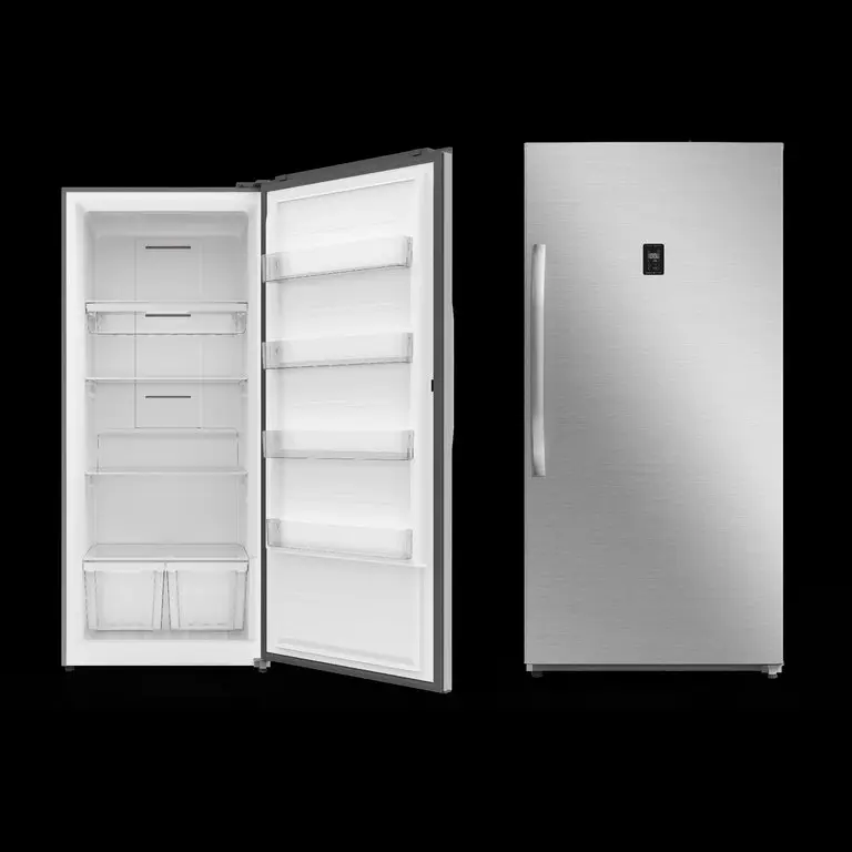 MIDEA UPRIGHT FREEZER 793 LTR INVERTER GLASS SHELV MDRU793FGE46LAE MADE IN THAILAND 