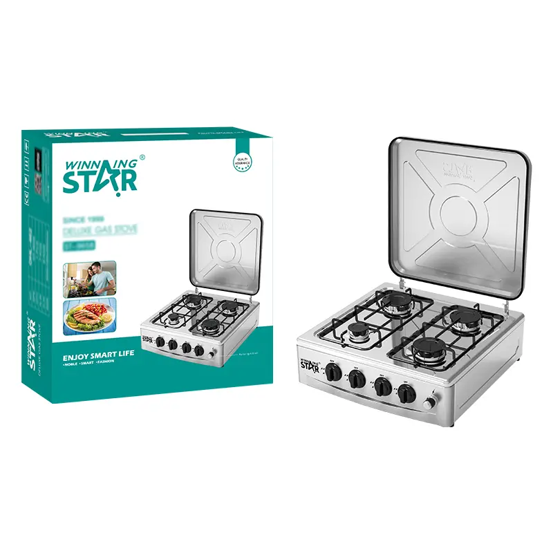 WINNING STAR GAS STOVE 4 BURNER ST-9658 MADE IN CHINA ( NO WARRANTY )