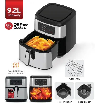 SANFORD AIR FRYER 9.2L DOUBLE HEATING 2200W SF2460AF A