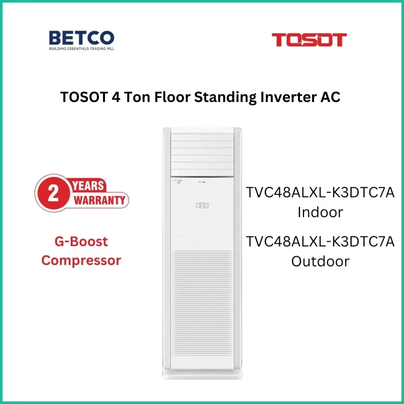 TOSOT FREE STAND 4 TON INVERTER PLUS TVC48ALXL-S6DTC7A/I ( 7 YEARS FULL WARRANTY )