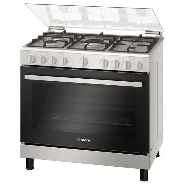 BOSCH GAS COOKER 90 X 60 WITH FAN TAIMMER HGV1ISW50M MADE IN EYGPTIAN  ( 1 YEAR FULL WARRANTY )