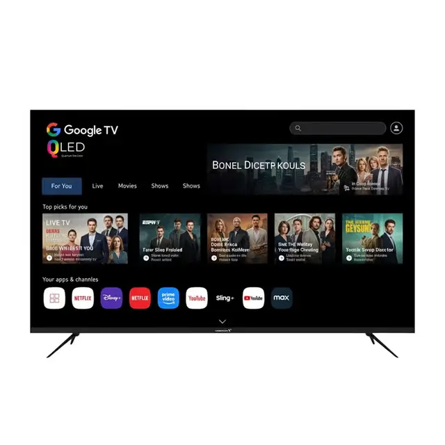 VIDEOCON LED TV 85 INCH QLED 4K SMART GOOGL EE85QLGT1100