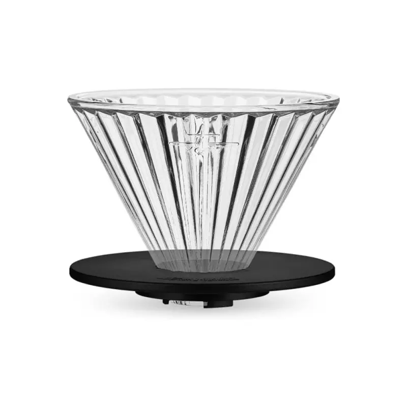 MHW-3BOMBER ELF GLASS DRIPPER TRANSPARENT BLACK BASE