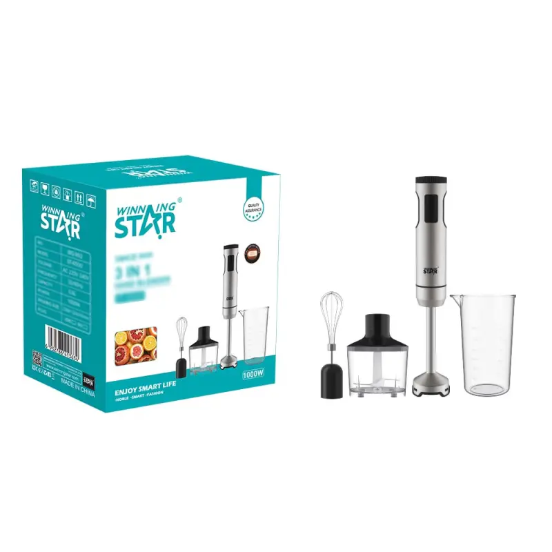 WINNING STAR HAND BLENDER 3 IN 1 1000W ST-6500 MADE IN CHINA ( 1 YEAR FULL WARRANTY )