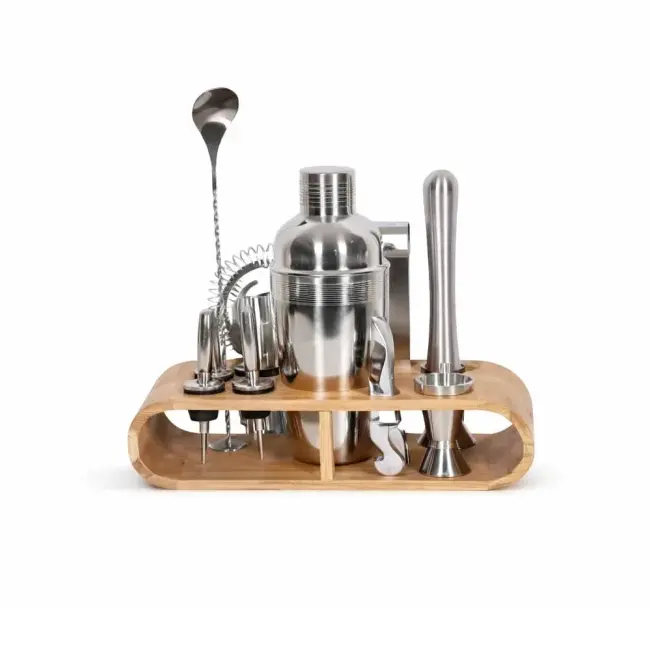 INTEGRATED PACKAGE SHAKER WITH WOOD BASE