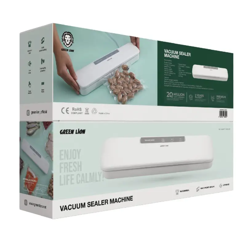 GREEN LION VACUUM SEALER MACHINE WHITE 4008190 GNPORVACUMWH