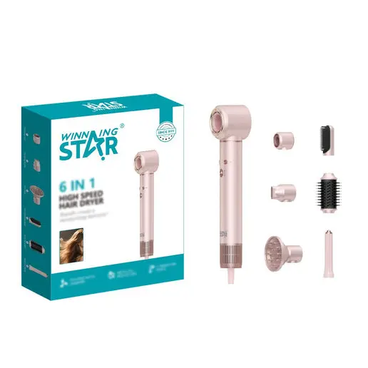 WINNING STAR HAIR DRYER 6 IN 1 1300W ST-5739 MADE IN CHINA ( 1 YEAR FULL WARRANTY )
