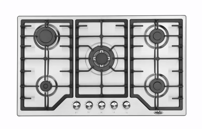 FREGO BI GAS HOB 90 CM FGH-90lNOX STEEL MADE IN TURKEY ( 1 YEAR FULL WARRANTY )
