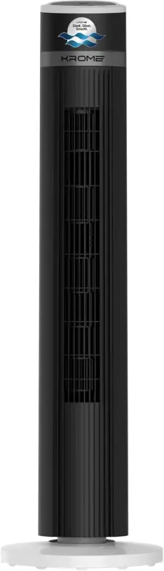 KROME TOWER FAN 40-Inch with Remote Control,KR-FNT40M