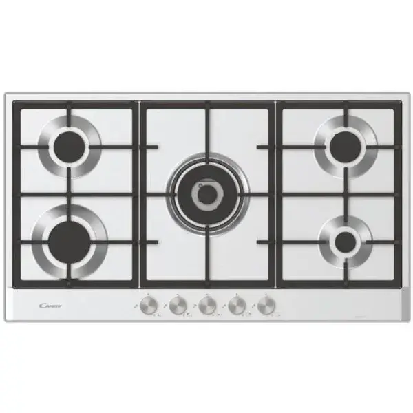 CANDY BI GAS HOB 90CM STEEL CHG938WPXLPG MADE IN ITALY ( 1 YEAR FULL WARRANTY )