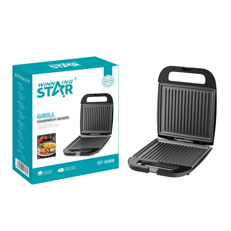 WINNING STAR SANDWICH MAKER 1200W ST-9468 MADE IN CHINA ( 1 YEAR FULL WARRANTY )
