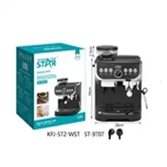 WINNING STAR COFFEE MULTIFUNCTIONAL MACHINE 15 BAR 2.L 1450W ST-9707 MADE IN CHINA ( 1 YEAR WARRANTY )