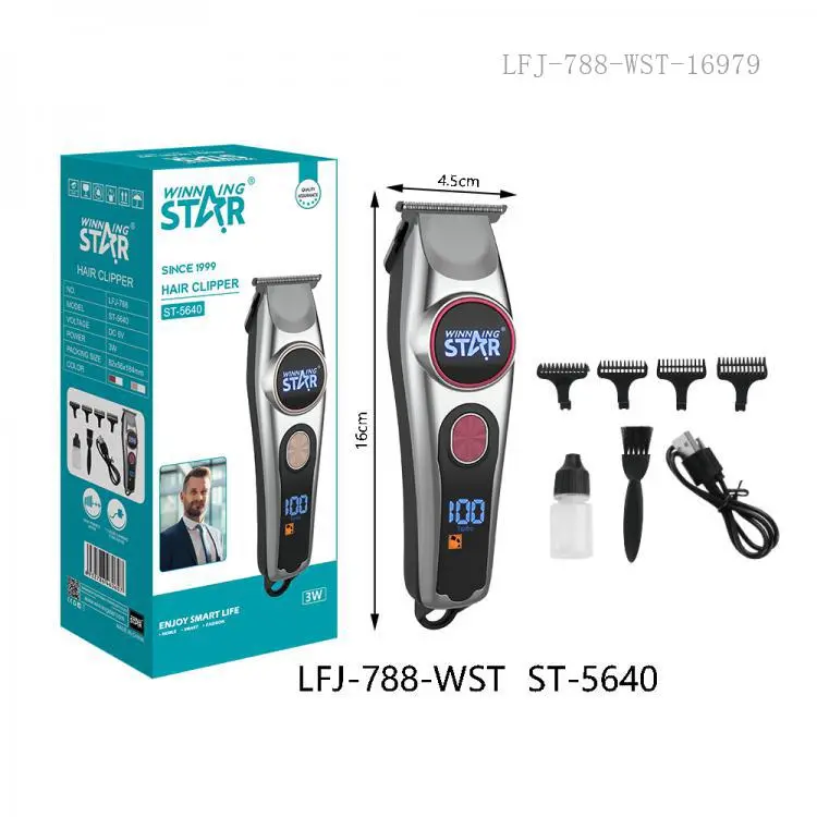 WINNING STAR HAIR CLIPPER ST-5600 MADE IN CHINA ( 1 YEAR FULL WARRANTY )