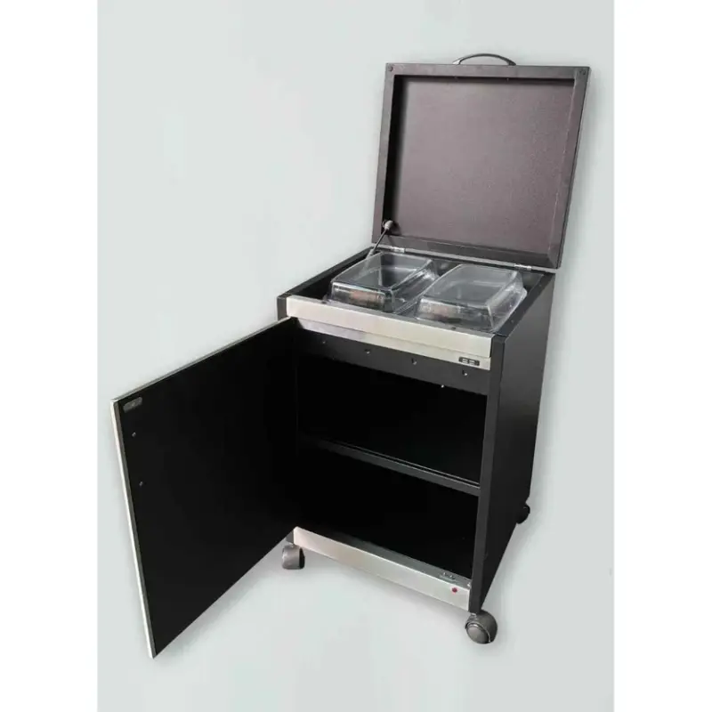 VINCENTI FOOD WARMER TROLLEY 2 DISH,SS VFWT2D/SS