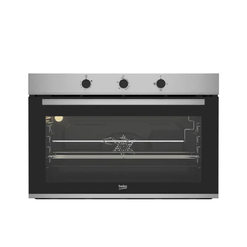 BEKO BI GAS OVEN 90CM 96LTR BBWHT12101XS OPED DOOR FOR TOP GAS MADE IN TURKEY ( 1 YEAR FULL WARRANTY )