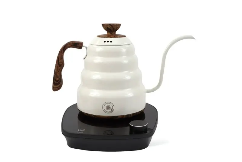 MOOD GOOSENECK ELECTRICAL COFFEE KETTLE FILTER V60 1.0 LTR WHITE EBH42B