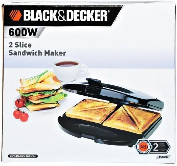 BLACK & DECKER 2 SLICE FIXED PLATE TS1000 MADE IN CHINA ( 2 YEAR FULL WARRANTY )