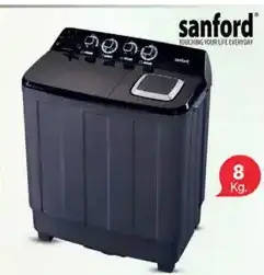 SANFORD WASHER TWIN TUBE 8KG SF8303WM BS