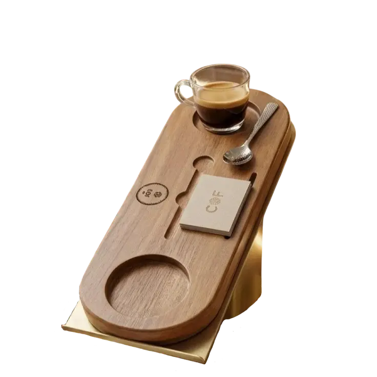 WOODEN ESPRESSO CUP HOLDER