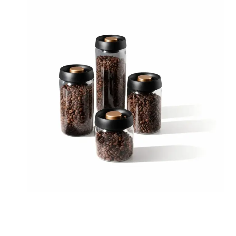 GALSS CANISTER COFFEE 1.2L BLACK