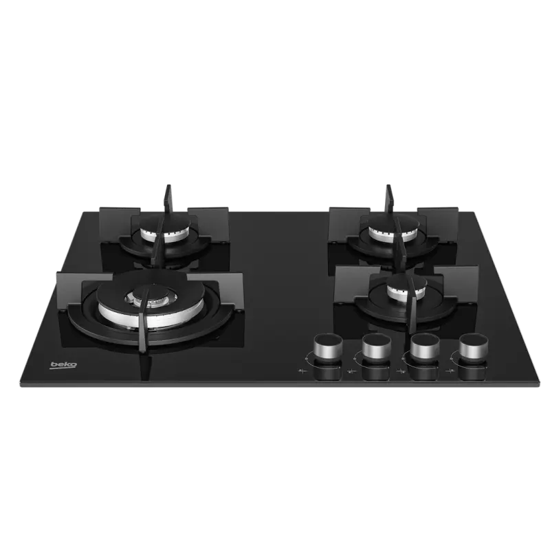 BEKO BI GAS HOB 60CM HINW64229B65 GLASS MADE IN TURKEY ( 1 YEAR FULL WARRANTY )