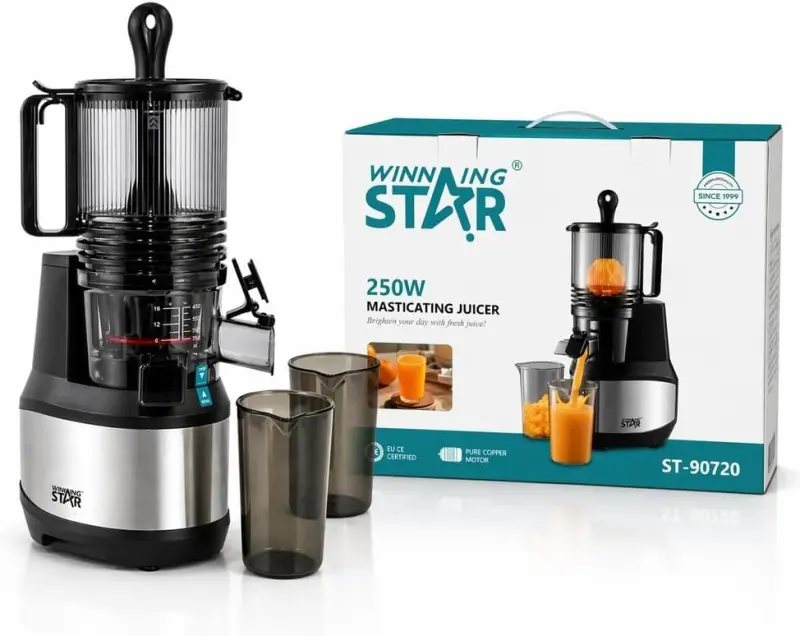 WINNING STAR JUICE EXTRACTOR 0.5L 250W ST-90720 MADE IN CHINA ( 1 YEAR FULL WARRANTY )