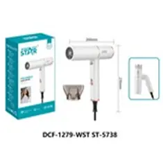 WINNING STAR HAIR DRYER FOLDABLE 1400W ST-5738 MADE IN CHINA ( 1 YEAR FULL WARRANTY )