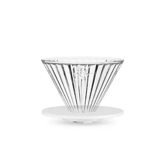 MHW-3BOMBER ELF GLASS DRIPPER TRANSPARENT WHITE BASE