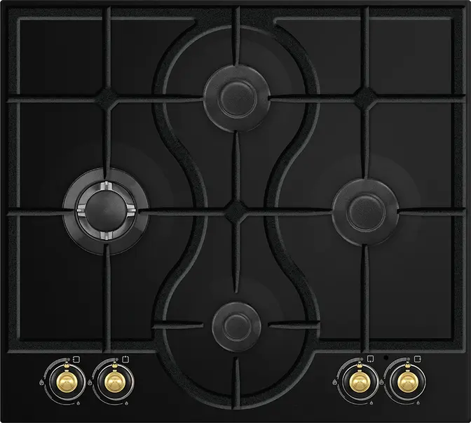 FREGO BI GAS HOB 60cm BLACK FGH-60PRESTU B MADE IN TURKEY ( 1 YEAR FULL WARRANTY )