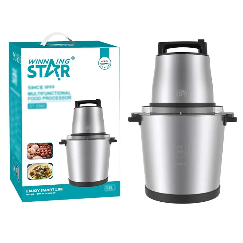 WINNING STAR STAINLESS STELL CHOOPER 12L 1800W ST-5565 MADE IN CHINA ( 1 YEAR FULL WARRANTY )