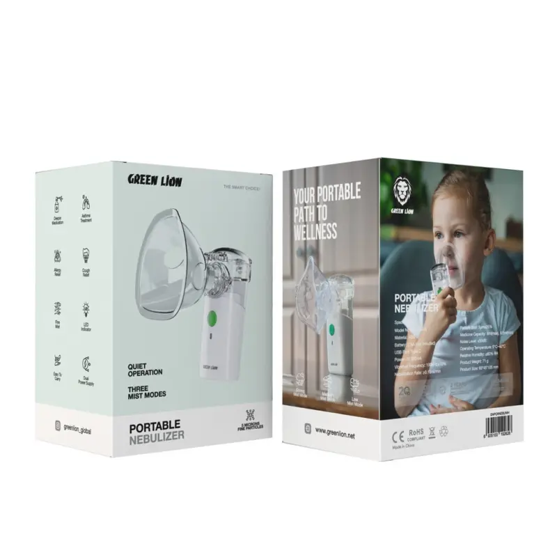 GREEN LION PORTABLE NEBULIZER WHITE 4000390 GNPORNEBUWH