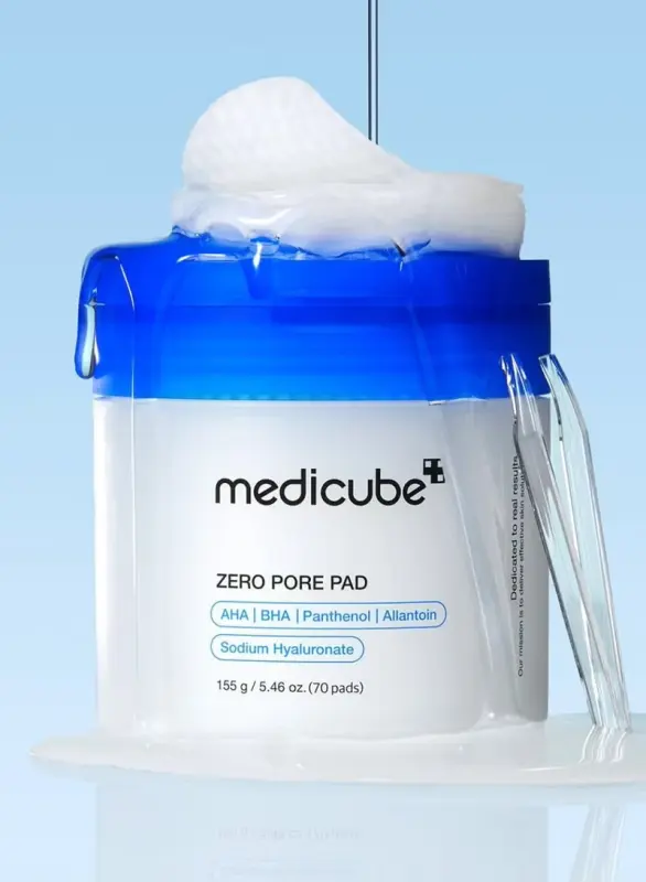 Medicube zero pore pad AHA/BHA/Panthenol/Allantoin