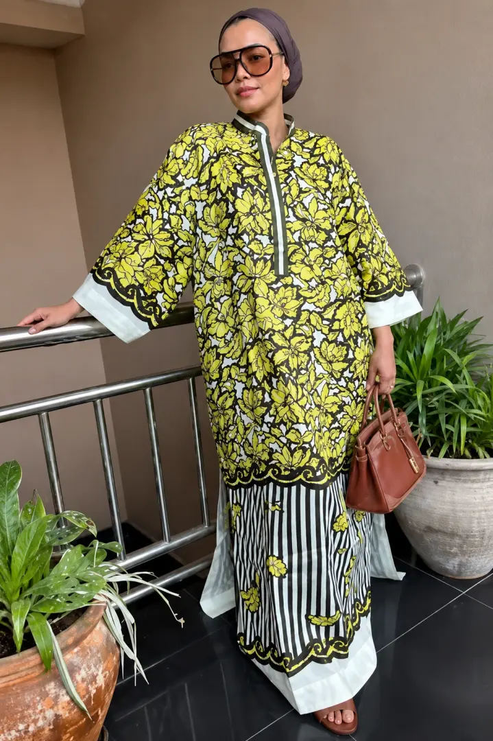 Golden Bloom Kaftan