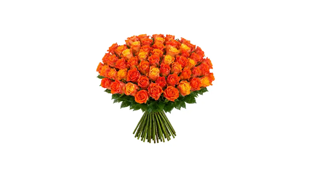 75 Orange Rose Bouquet