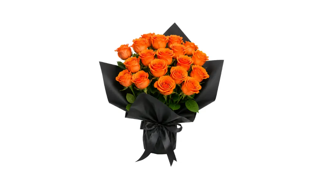 20 Orange Rose Standing Bouquet