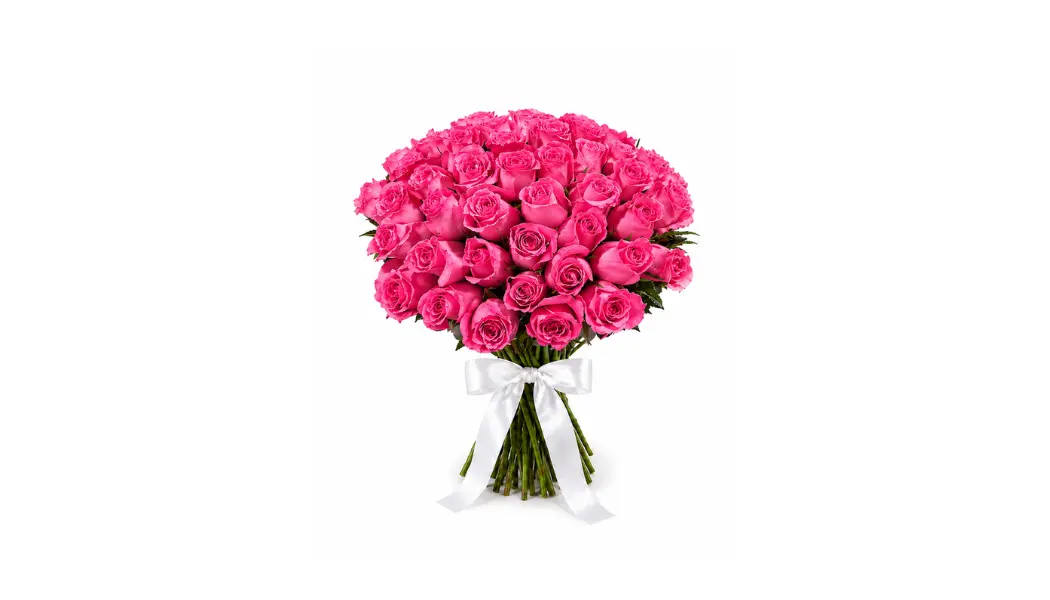 25 Fuchsia Rose Bouquet