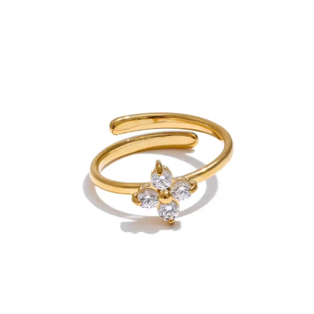 Blossom Ring Adjustable ( Gold )